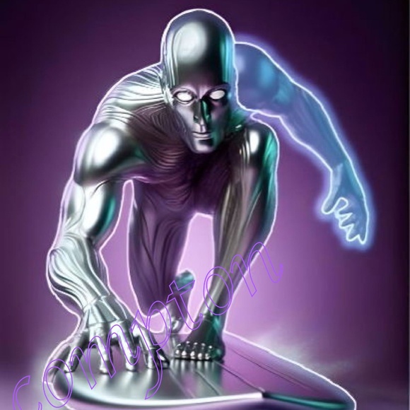 Silver Surfer 13”x19" Fine Art - Limited to 6 signed and numbered prints - Picture 1 of 5